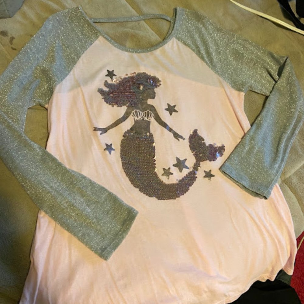 Sequined Mermaid Justice Shirt